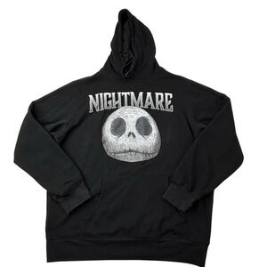Jack Skellington Disney The Nightmare Before Christmas Black Hoodie Large‎